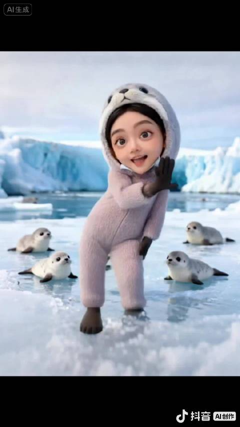 我的卡通ai 海豹舞跳起来