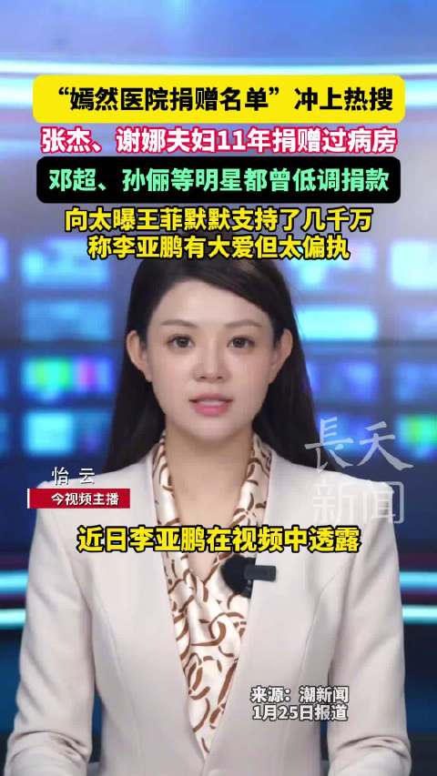 嫣然医院捐赠名单曝光