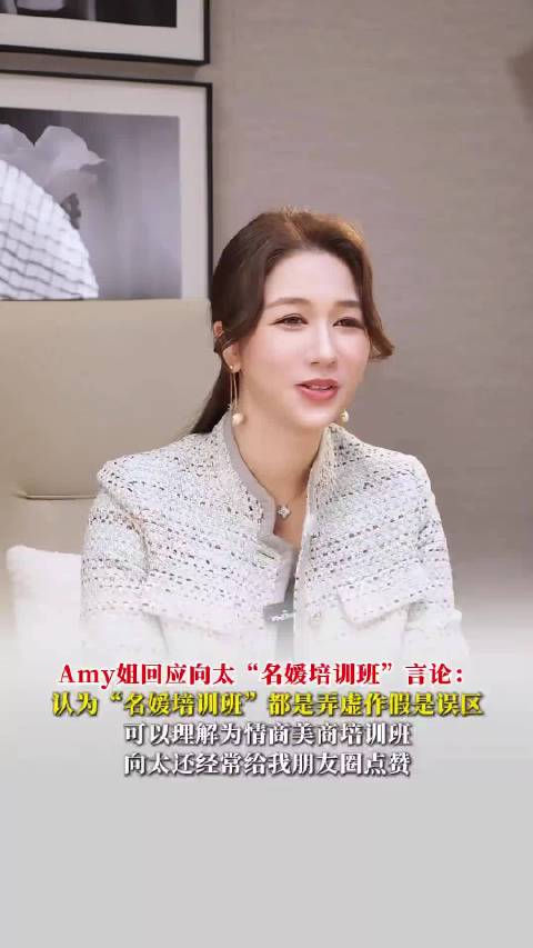 向太谈网红8万8卖课事件，Amy姐回应名媛标准