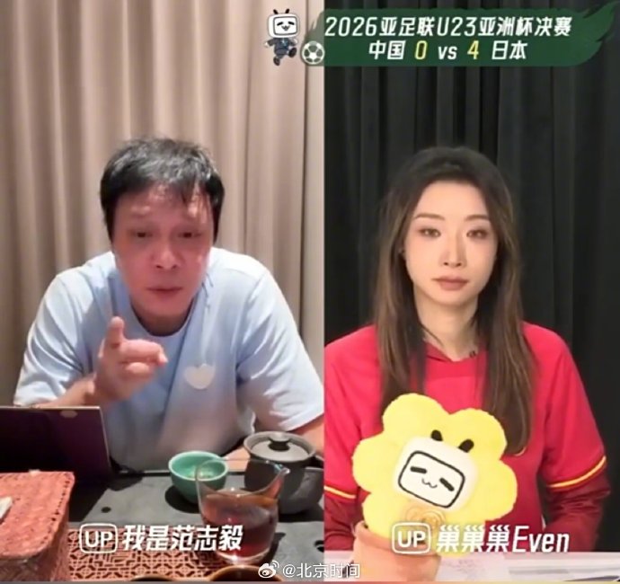 范志毅：U23亚洲杯决赛输球能接受