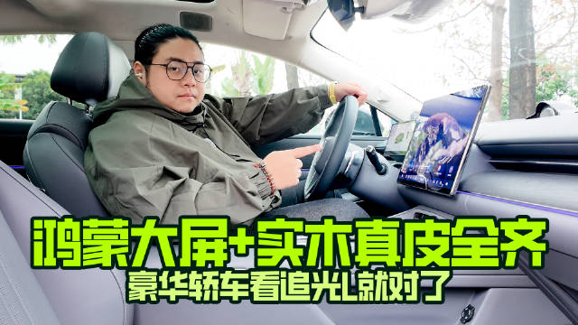 鸿蒙座舱+奢侈级用料，追光L内饰太豪华了！