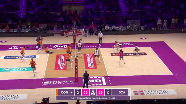 科内利亚诺3-0胜斯坎迪奇夺意大利杯，朱婷关键发挥助队夺冠