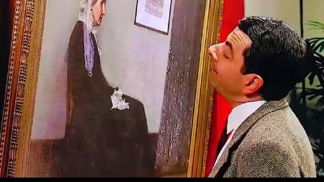 憨豆先生打喷嚏损毁五千万名画，现场紧急补救