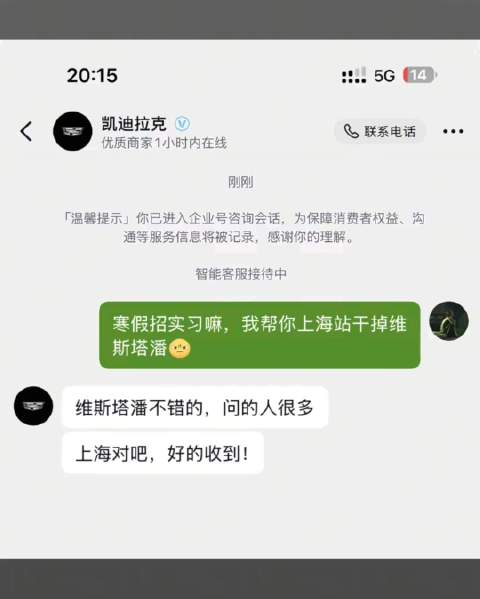 666演都不演了 凯迪拉克客服来了位年轻人