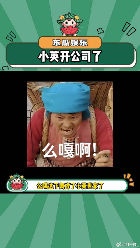 小英开公司了，害怕小英过得苦又害怕上拉如开路虎万万没想到 微博VC计划