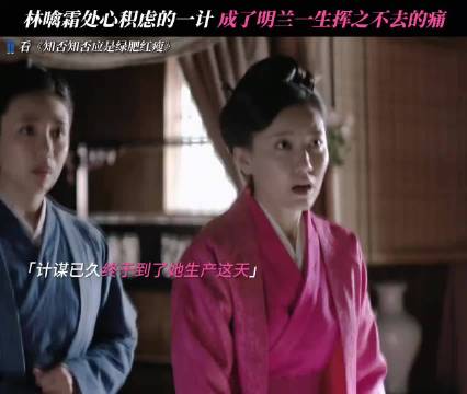 因为这个原因，明兰就足以记林嗪霜一辈子！ 知否知否应是绿肥红瘦