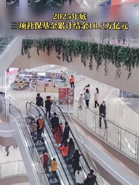 2025年底 三项社保基金累计结余10.2万亿元