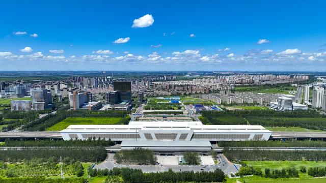 天津南站俯瞰图。天津市西青区委宣传部供图