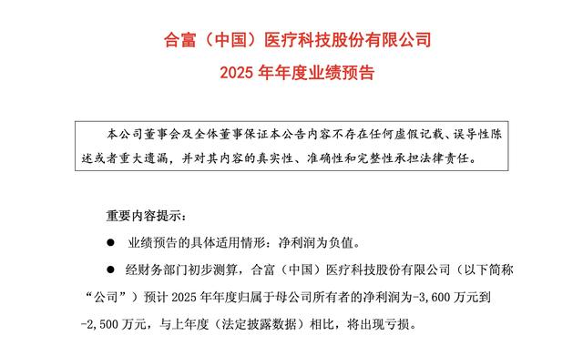 截图来自合富中国业绩预告