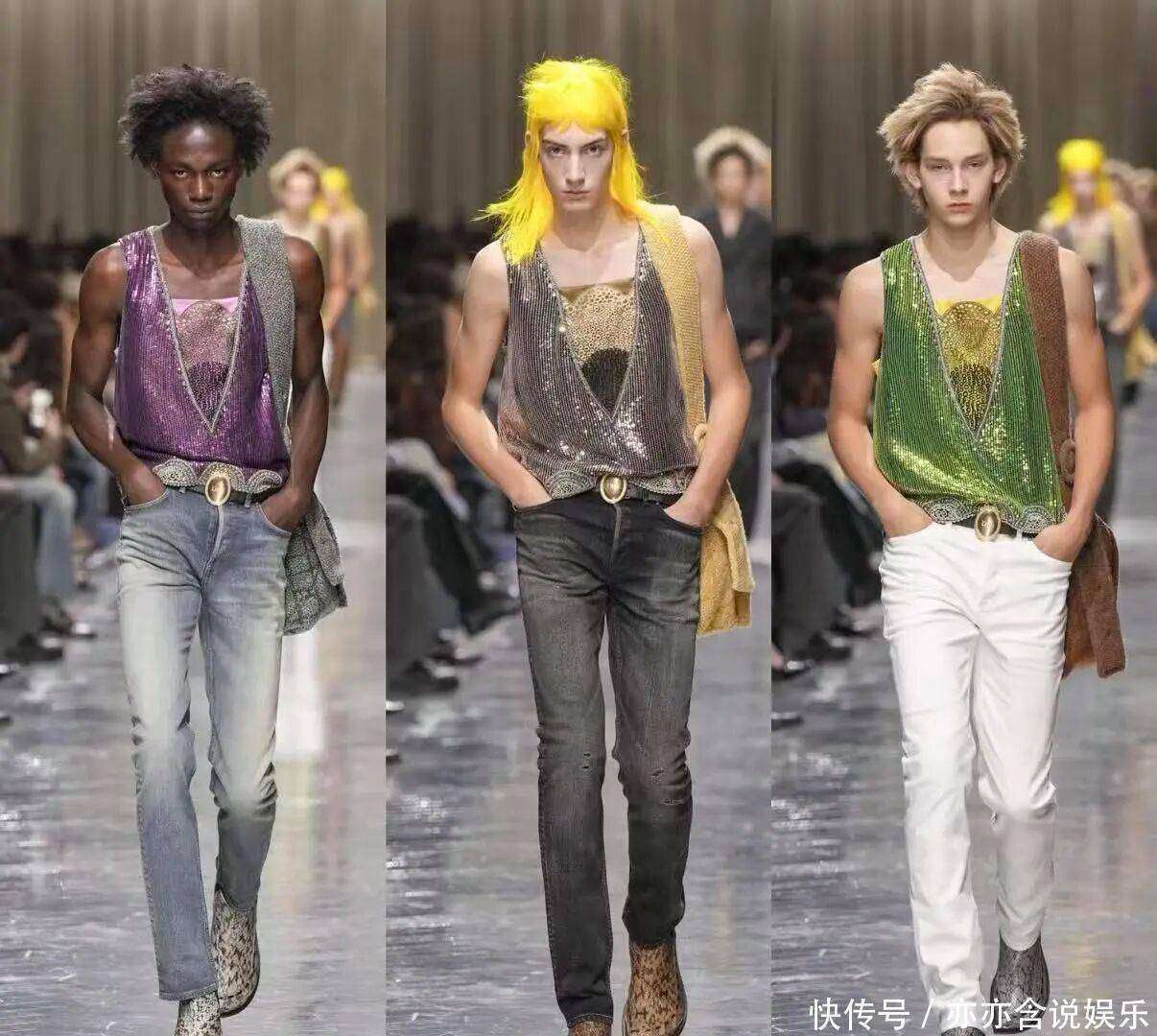 于适巴黎秀场与刘嘉玲夫妇热聊,他这身可比Dior模特穿的好看多了