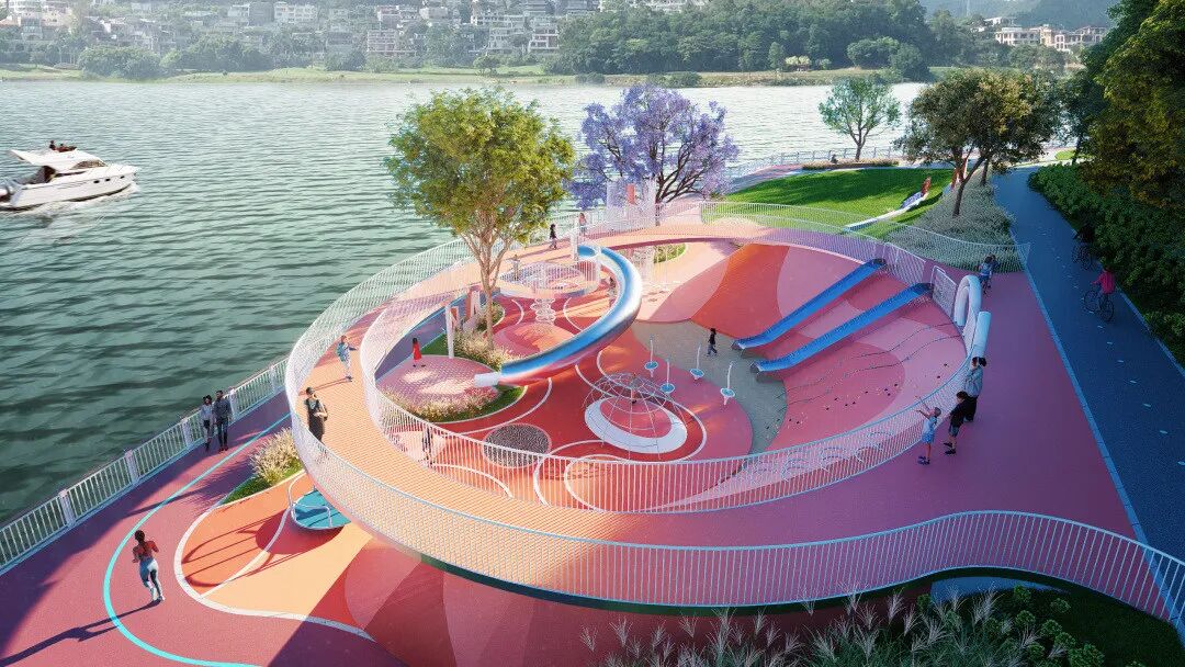 环南湖绿道慢行系统工程规划效果图