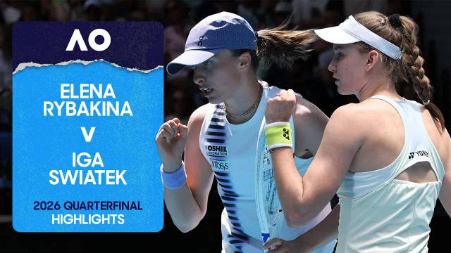 女单1/4决赛， 5号种子莱巴金娜7-5 6-1击败2号种子斯瓦泰克