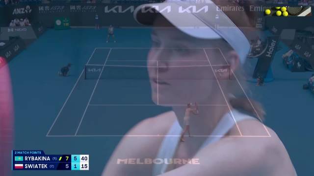 莱巴金娜强势击败斯瓦泰克，重返澳网女单四强