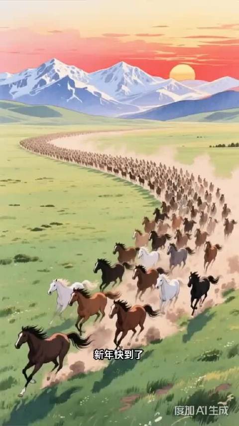 万马奔腾启新岁笃定前行赴华章