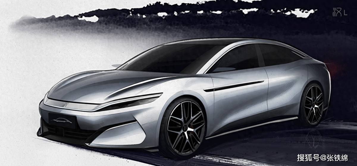 全新比亚迪汉L更多信息曝光,外观很年轻运动,车身加长