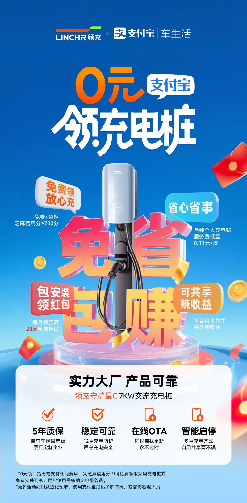 领充新能源联合支付宝，直击车主“购桩焦虑” 打造充电桩购买新模式