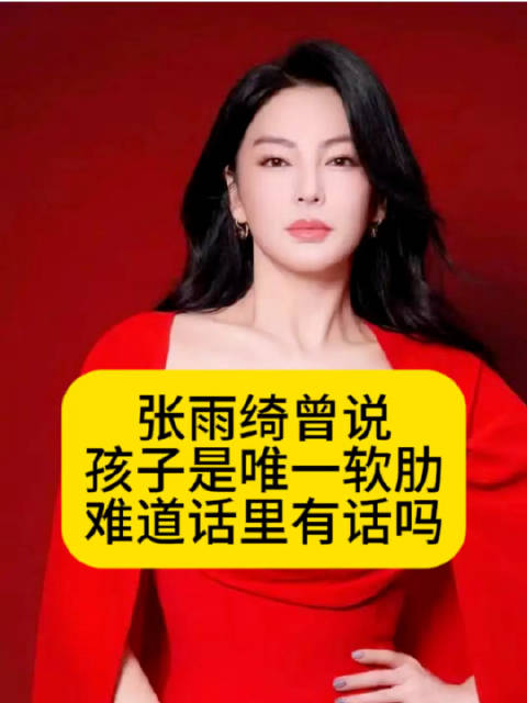 张雨绮曾说孩子是唯一软肋，难道话里有话吗