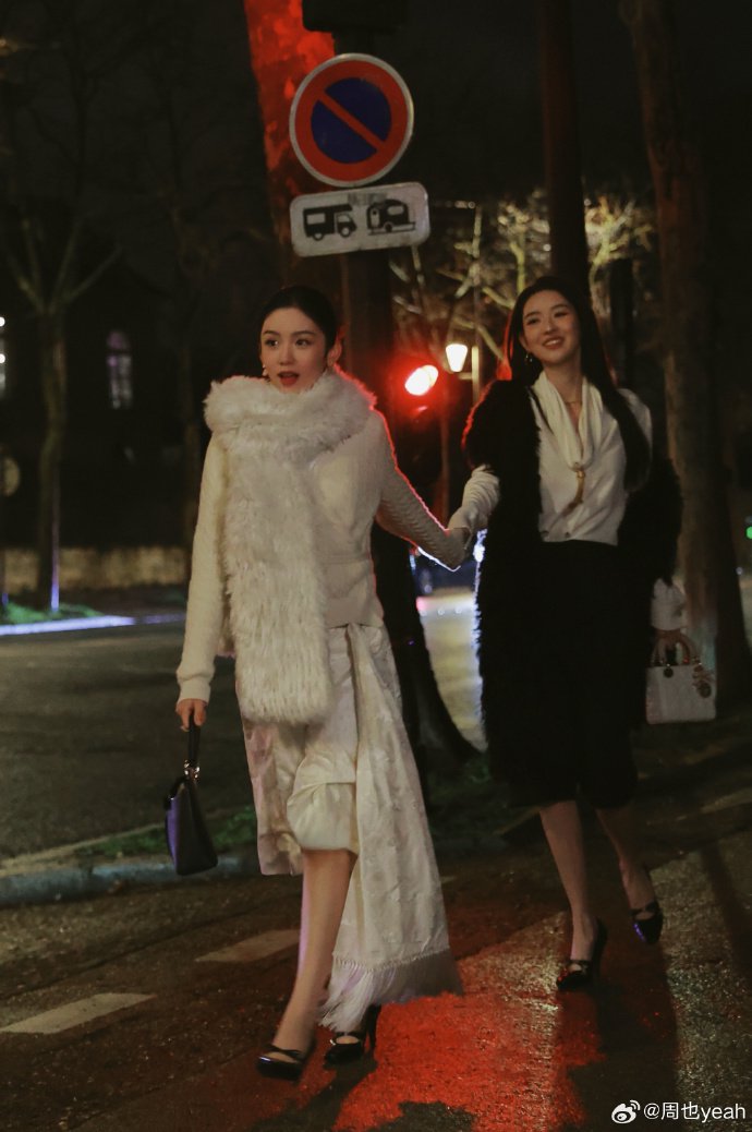 巴黎高定时装周大秀开幕!周迅刘嘉玲气场全开,王玉雯周也黑白天鹅合体