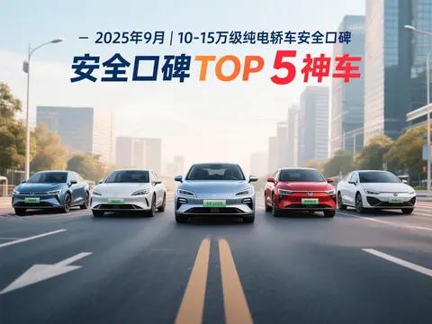 2025年9月  10-15万级纯电轿车安全口碑TOP 5神车