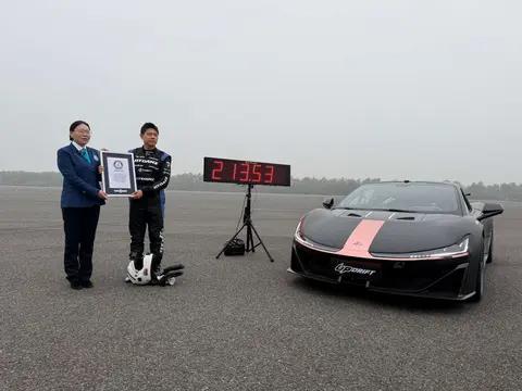 优雅而强悍的中国超跑！昊铂SSR刷新电车漂移最高时速吉尼斯记录