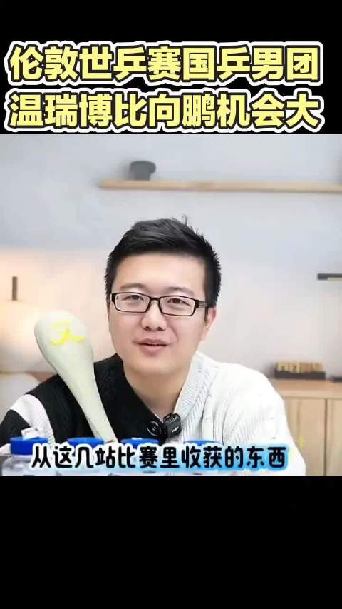 温瑞博向鹏竞争世乒赛男团名额，后续赛事成关键