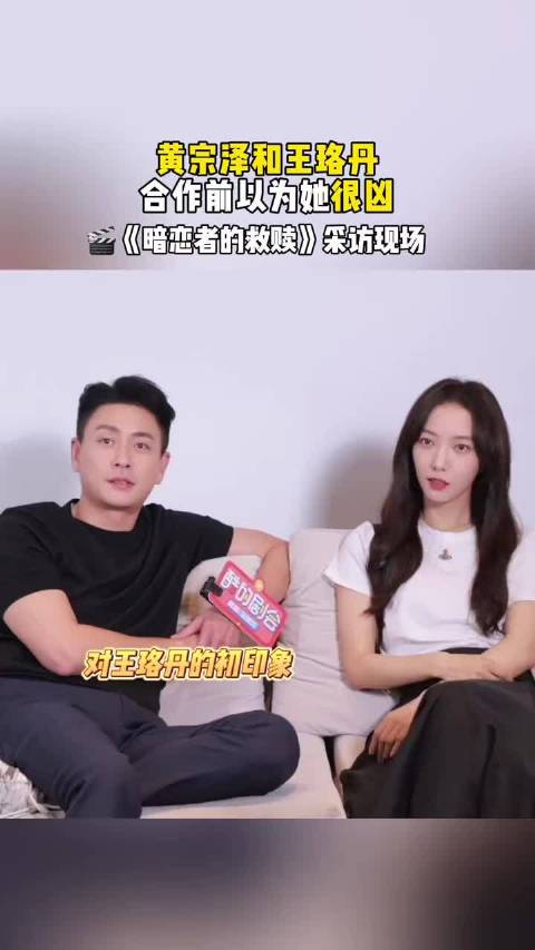 想到让黄宗泽王珞丹搭档演戏的是甜菜来的，看起来蛮有cp感的诶