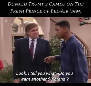 1994年特朗普客串情景喜剧，与威尔史密斯对戏
