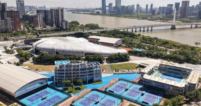 中国、葡萄牙派出网球名将阵容在广州南沙对战