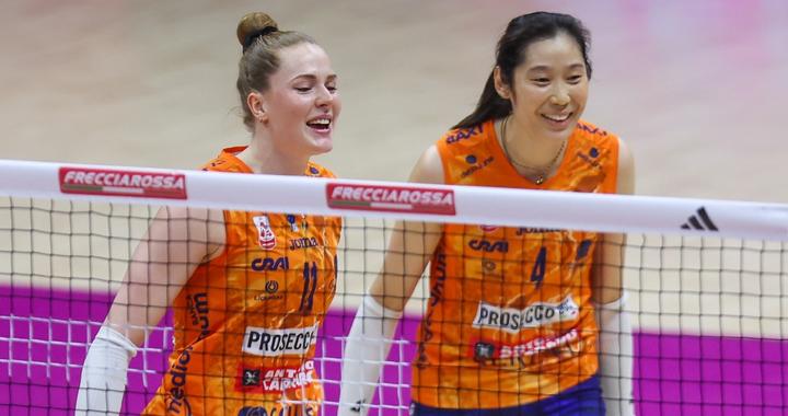 女排欧冠八强出2席！中国留洋4将2月赛程，朱婷争冠庄宇珊拼保级