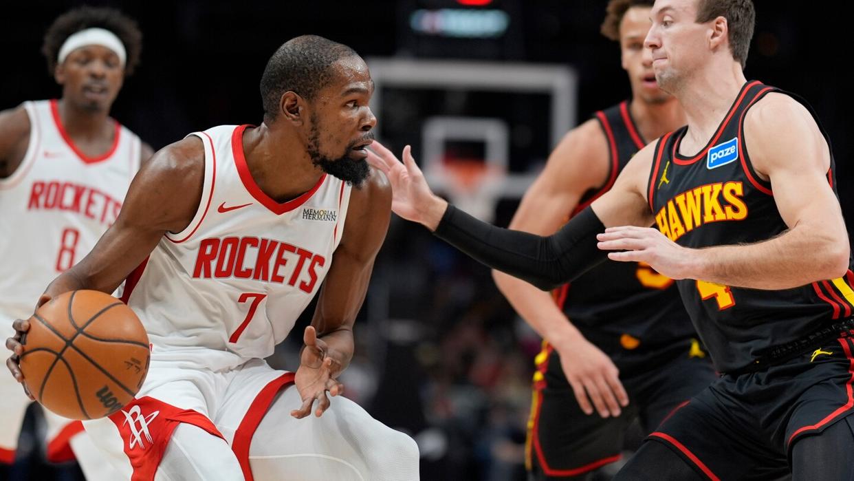 杜兰特315创历史第2神迹,火箭完胜!史密斯1483断5帽创纪录