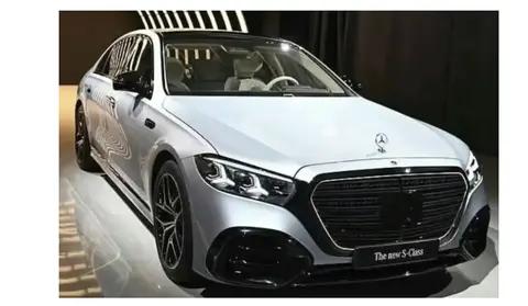 新款奔驰S级实车曝光：半数为全新零件，发光立标+三叉星大灯