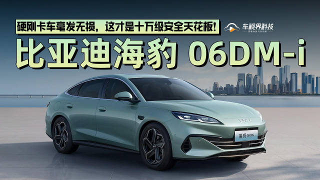 比亚迪海豹06 DM-i硬刚卡车毫发无损，这才是十万级安全天花板！
