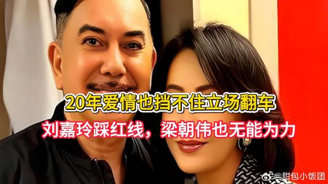 20年爱情也挡不住立场翻车，刘嘉玲踩红线，梁朝伟也无能为力