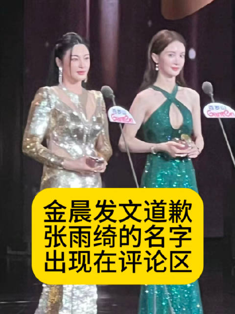 金晨发文道歉，张雨绮的名字多次出现在评论区