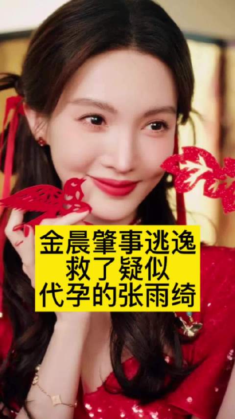 金晨肇事逃逸，救了疑似代孕的张雨绮
