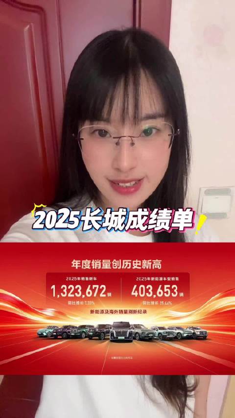 长城汽车2025年营收销量创新高，坦克魏牌表现亮眼