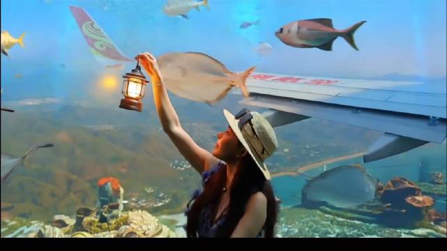 北京游客自驾三亚，畅游亚特兰蒂斯水族馆水世界