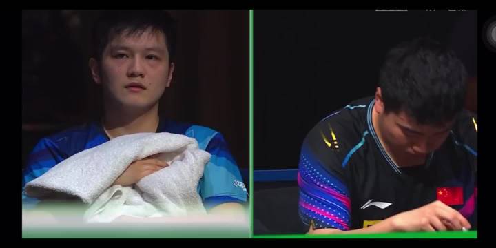 大小胖半决赛暴力相见，震裂感炸出屏幕！主打的是让对方手麻？樊振东 梁靖崑