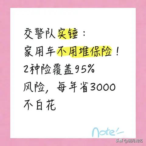 2026车险不用乱买,2种险覆盖95%风险,每年省3000
