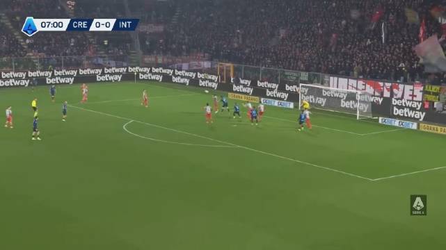 克雷莫纳0-2国米，泽林斯基、劳塔罗破门