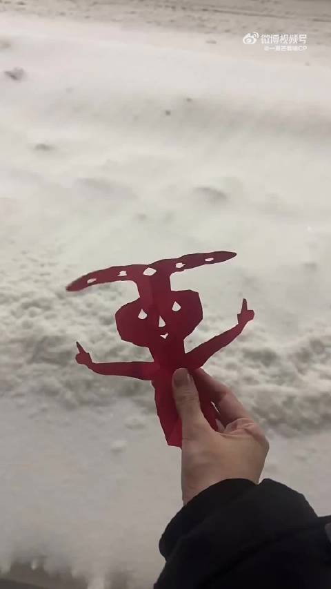 网友剪的甄嬛小像挂树上找果郡王，看到这个样子果郡王也不敢捡啊！