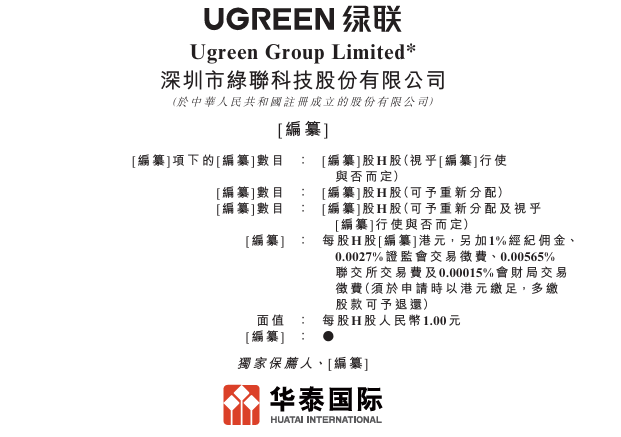 新股消息 | 绿联科技(301606.SZ)递表港交所