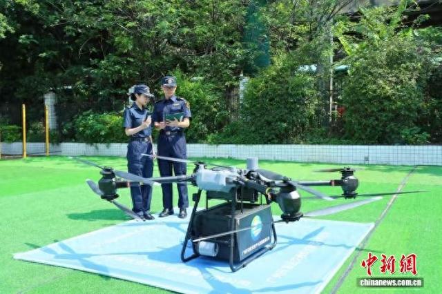 2025年4月，广州黄埔综合保税区正式启动低空运输智能通关模式。(资料图) 李剑锋 摄