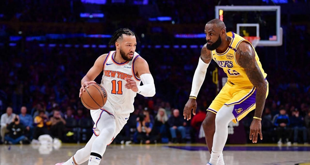 尼克斯12分大胜湖人,东契约空砍30158,詹姆斯空刷4个历史第一