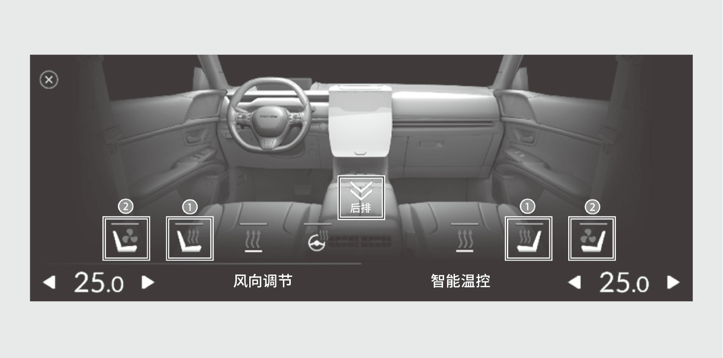 ▍ 座椅加热器 / 座椅通风装置*