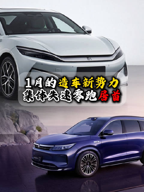 1月造车新势力销量普降，零跑汽车环比降幅最大