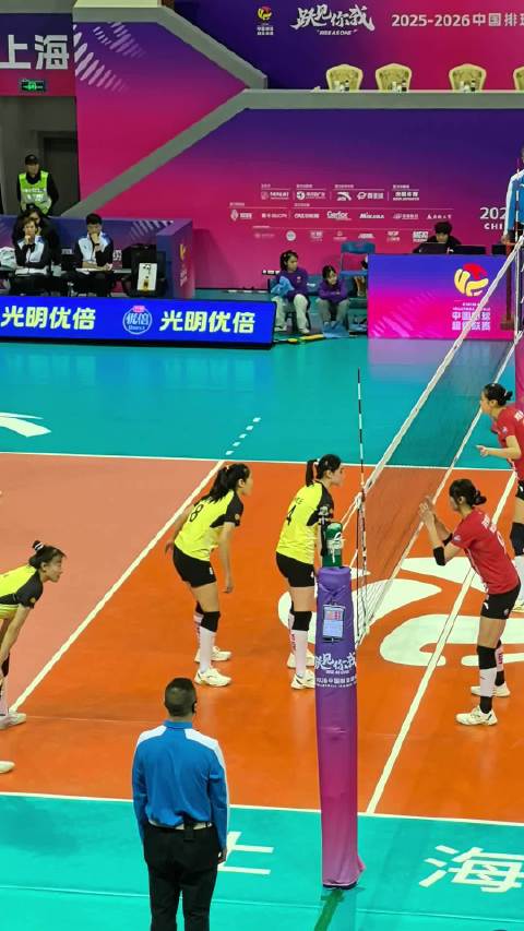 山东女排今天也首发了伤愈回归的孙虹云，联赛终于看到了更多的本土年轻接应