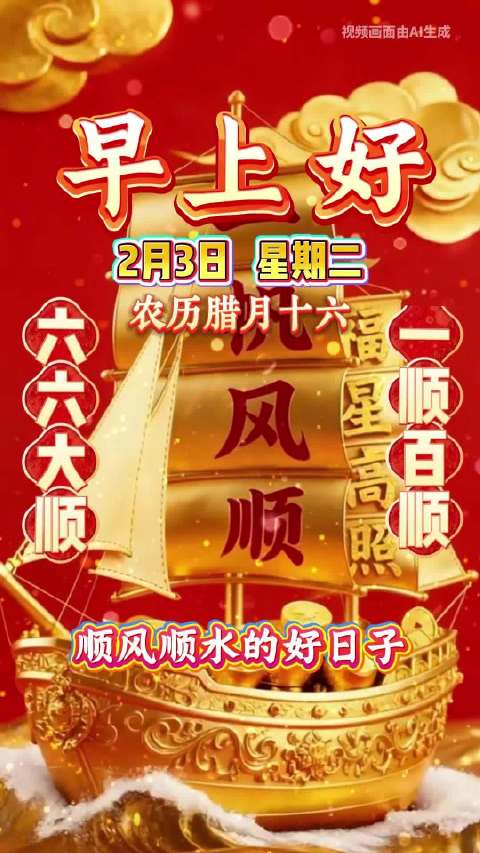 2026年2月3日农历腊月十六祝福日