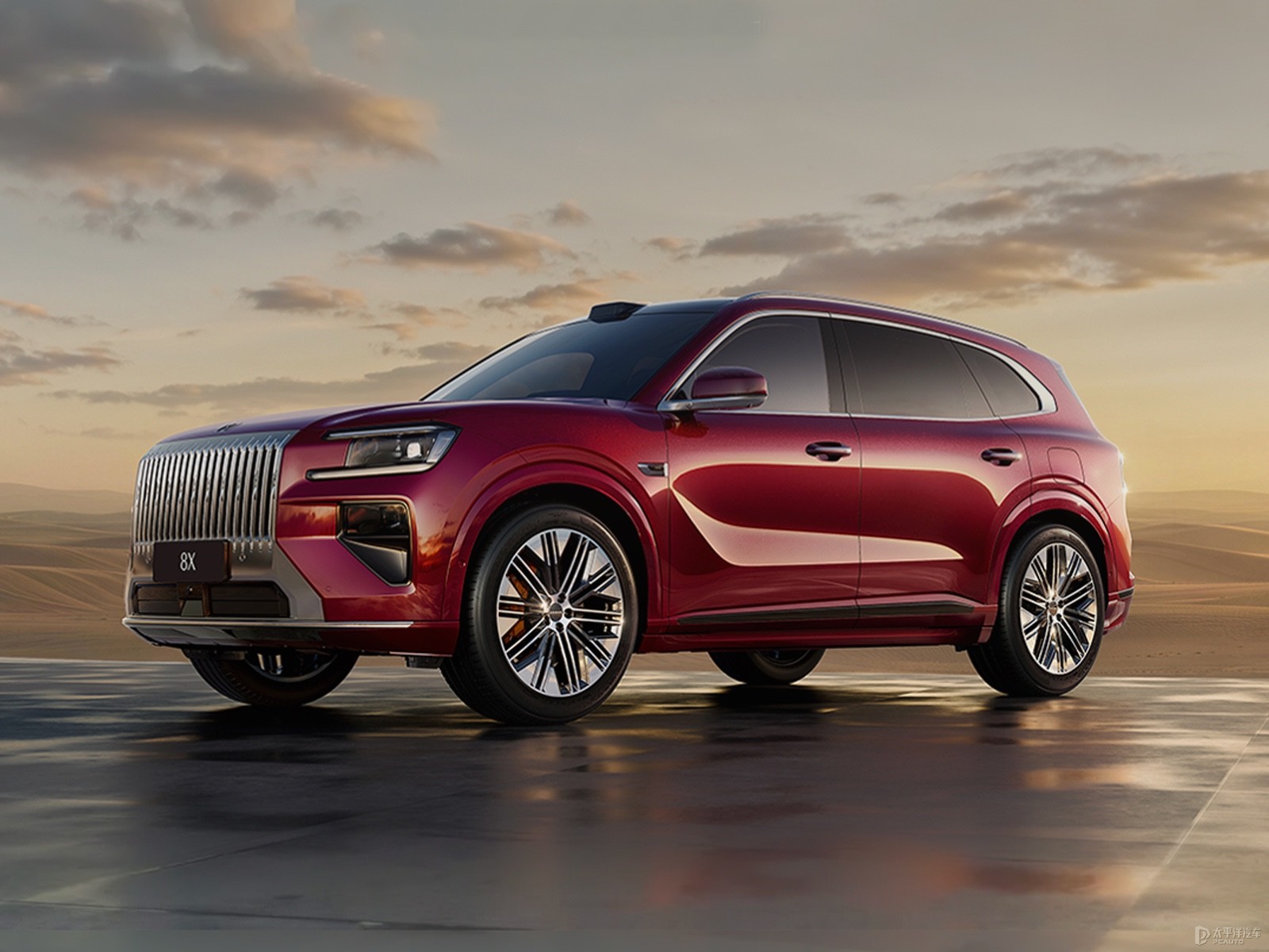 极氪8X实车亮相 推5款外观车色