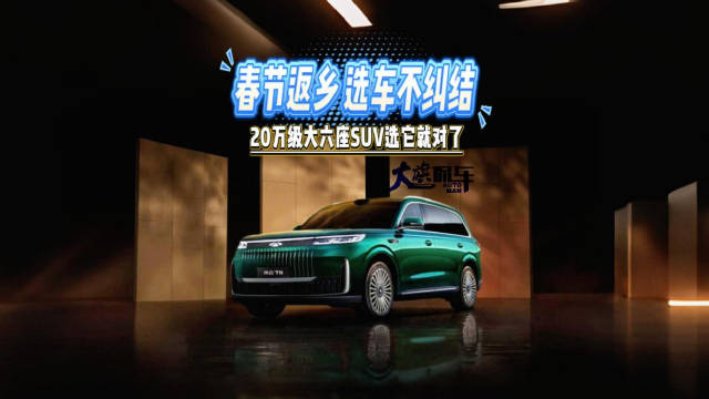 春节返乡选车不纠结 20万级大六座SUV选它就对了